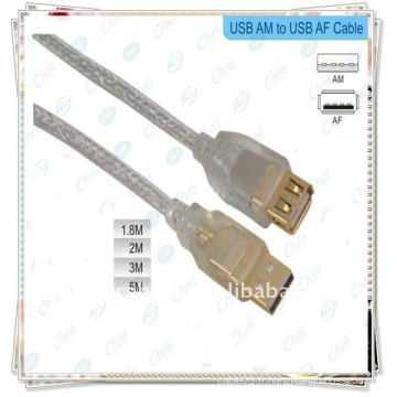 NOUVEAU USB 2.0 A MALE À UN CABLE D'EXTENSION FEMME M-F